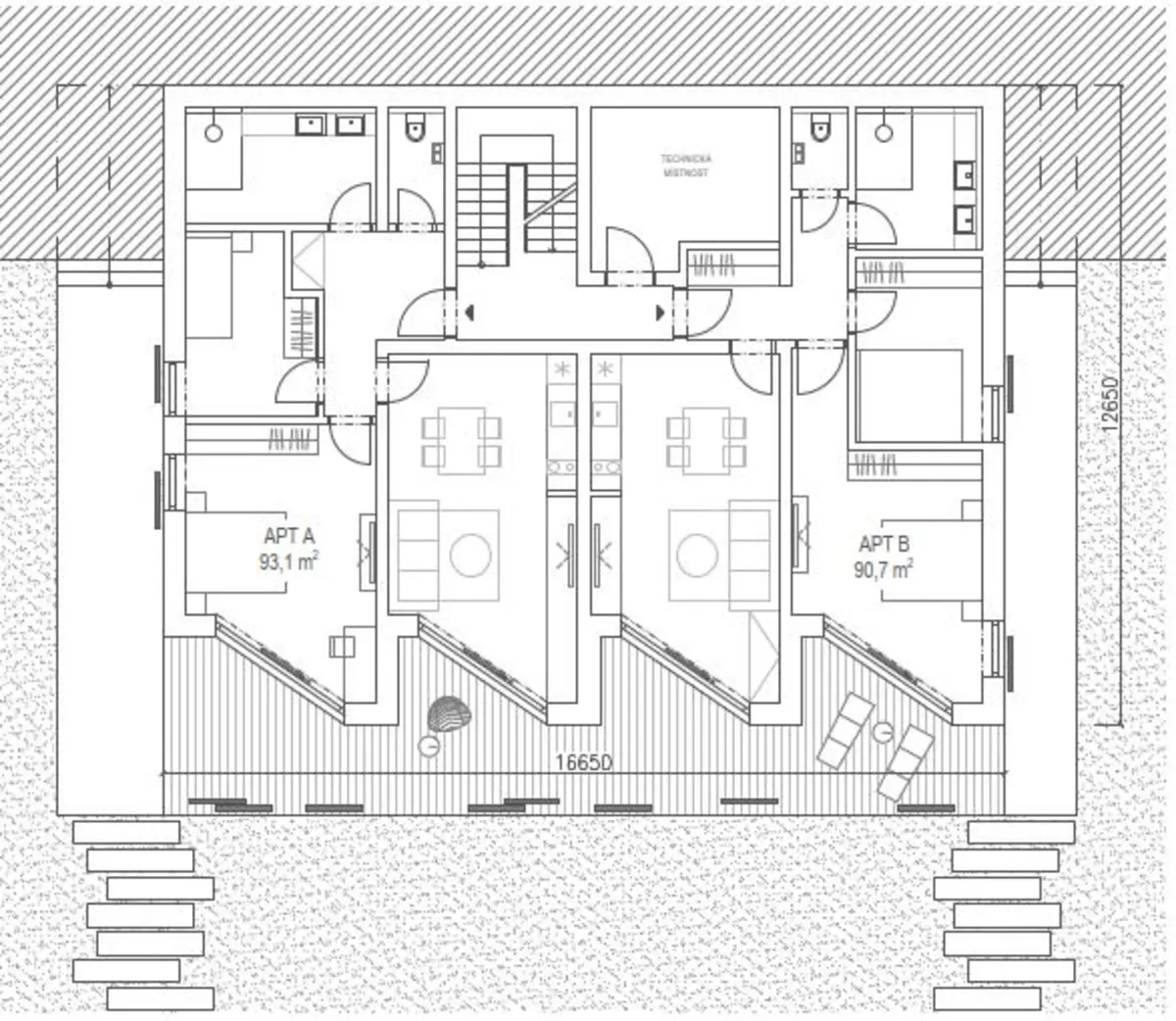 Pašman půdorys 1PP
