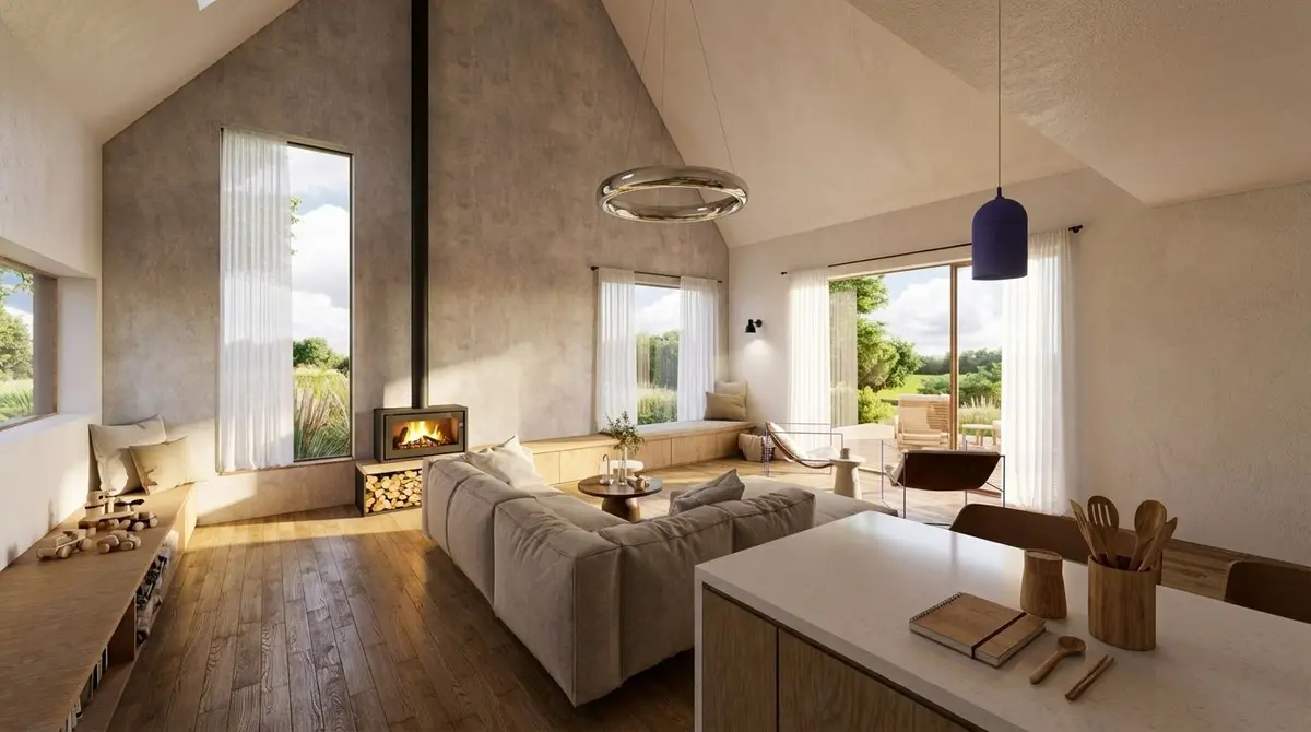 Hamre obývák pohled