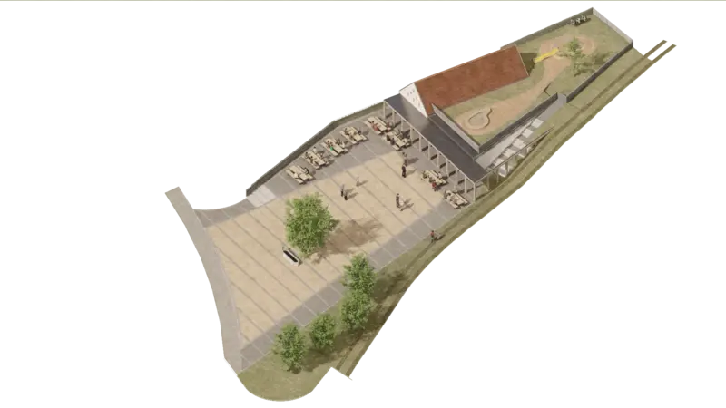 Pohled na místní hostinec v Bohuňově