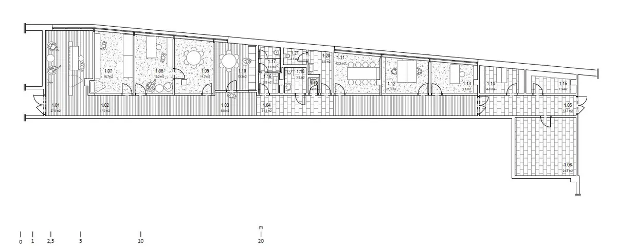 Půdorys Kanceláře