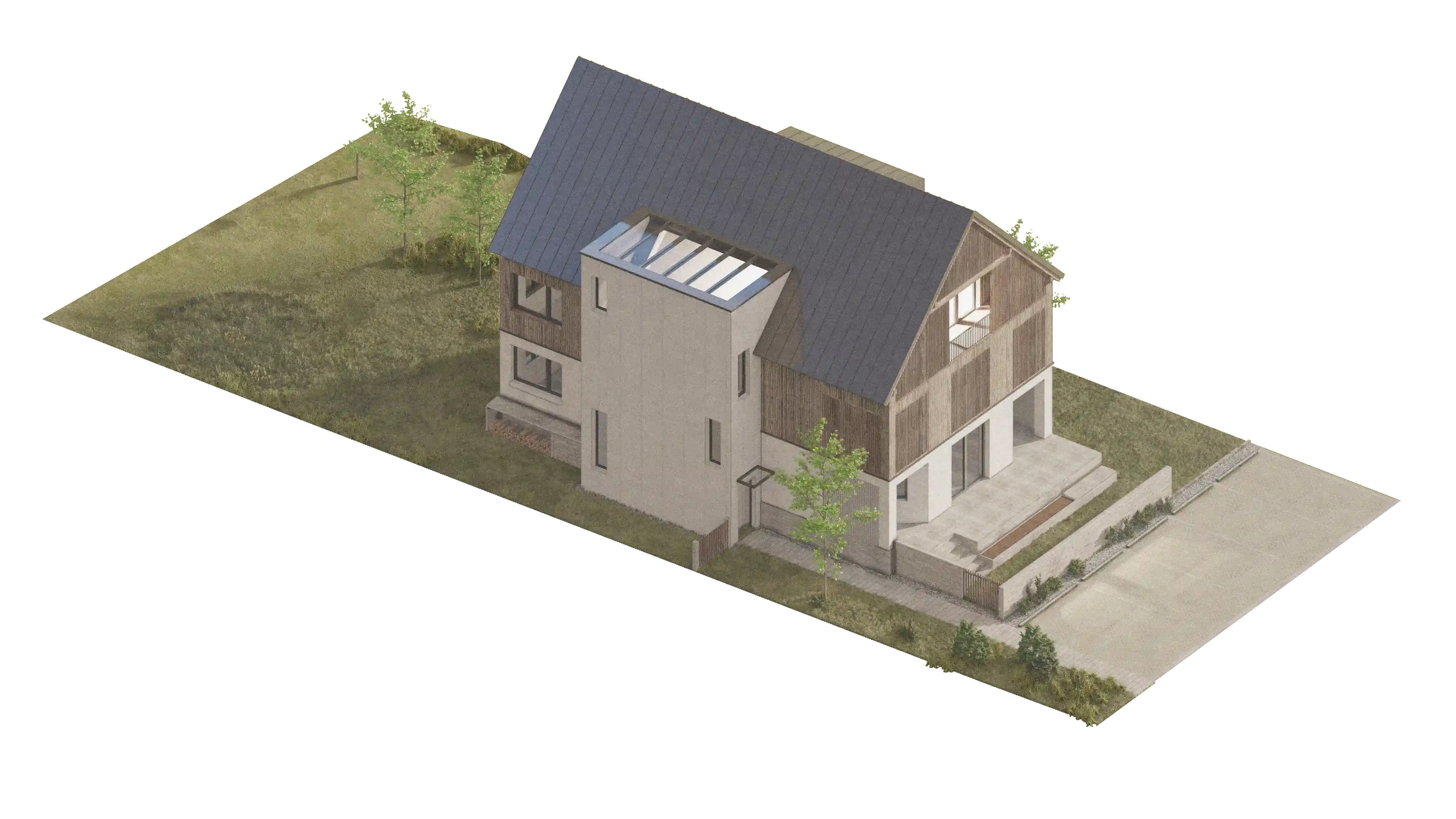 Harrachov Dušek Axonometrie