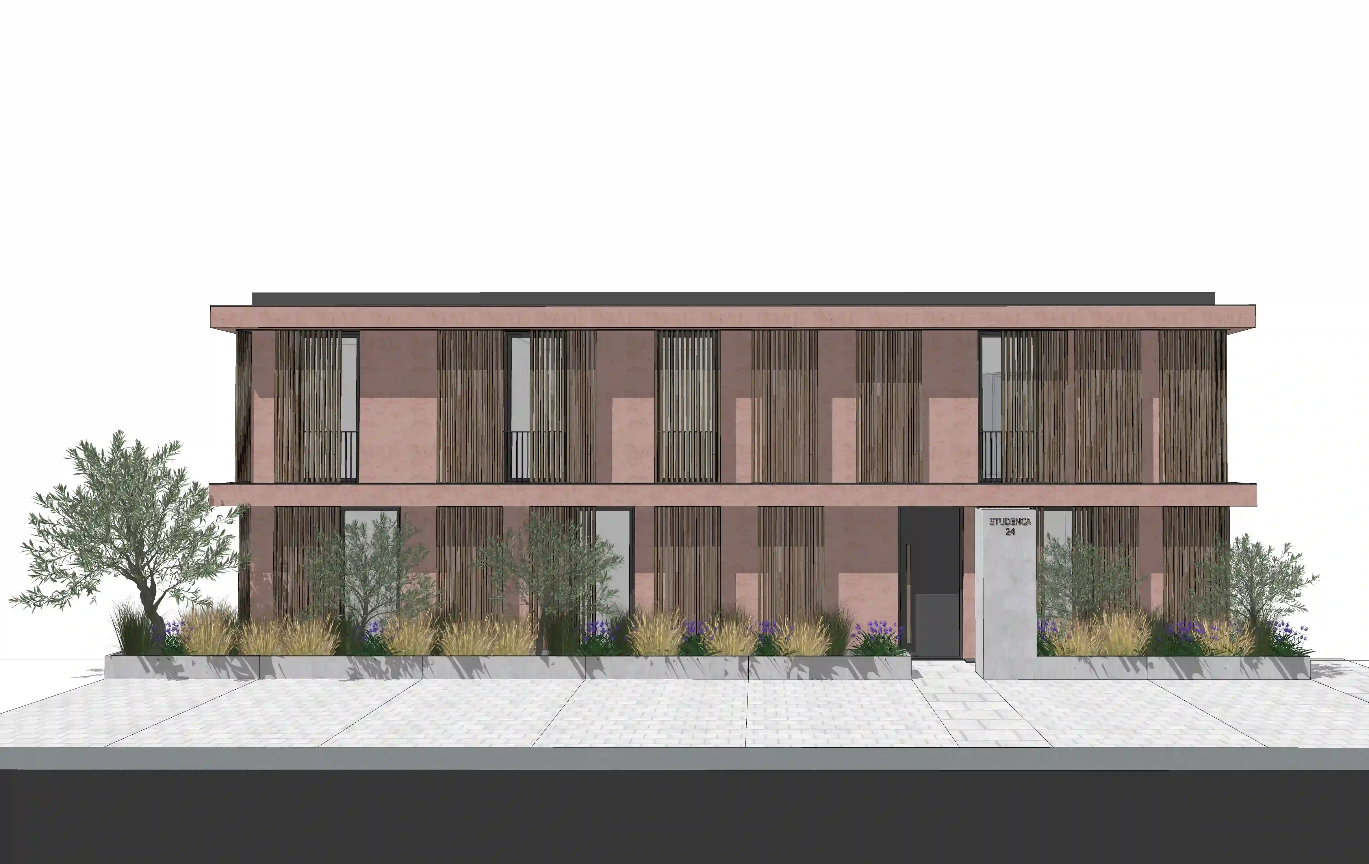 Bytový dům ostrov Pašman - středomořská architektura s výhledem na moře