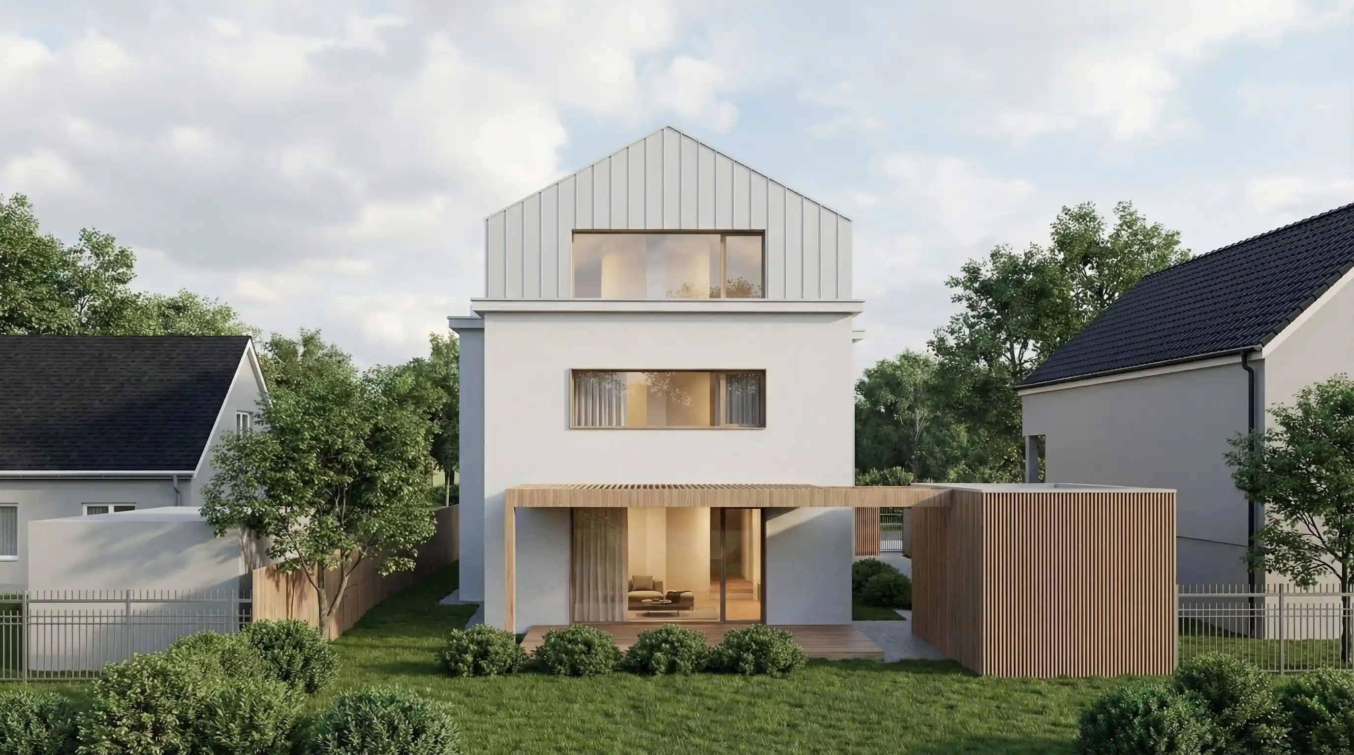 Rodinný dům Bohdalec - moderní rezidenční architektura v krajině